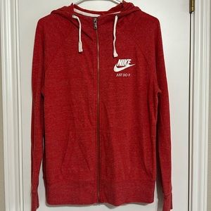 Red Nike Zip-Up Hoodie - Women’s - Size L